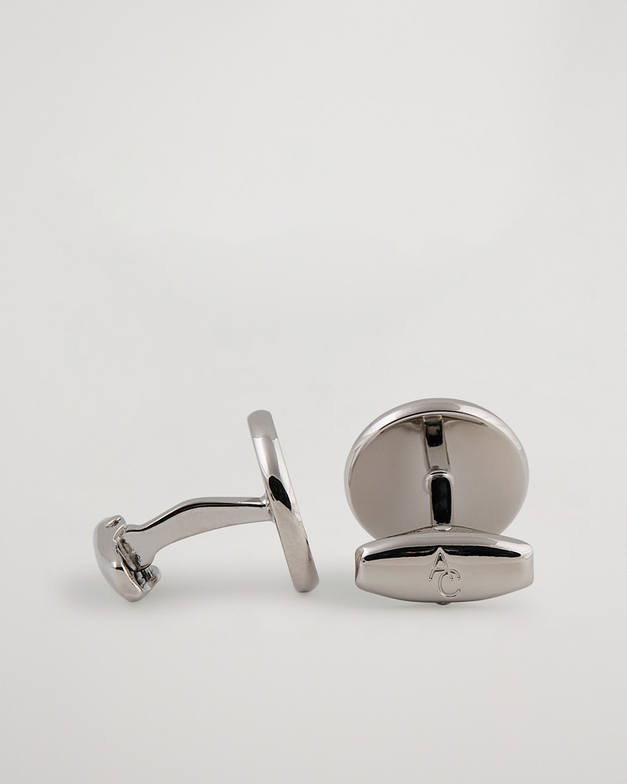 Herre | Assesoarer | Amanda Christensen | Cufflink & Shirt Studs Set White/Silver