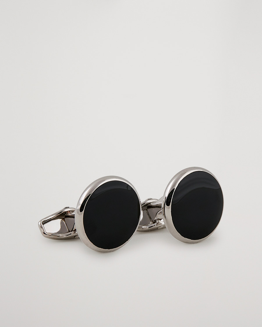 Herre | Mansjettknapper | Amanda Christensen | Cufflink & Shirt Studs Set Black/Silver