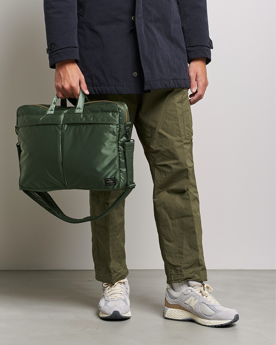 Herre | Dokumentvesker | Porter-Yoshida & Co. | Tanker 2Way Briefcase Sage Green