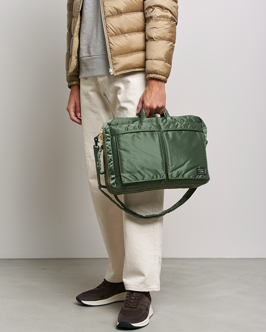 Herre | Japanese Department | Porter-Yoshida & Co. | Tanker 3Way Briefcase Sage Green