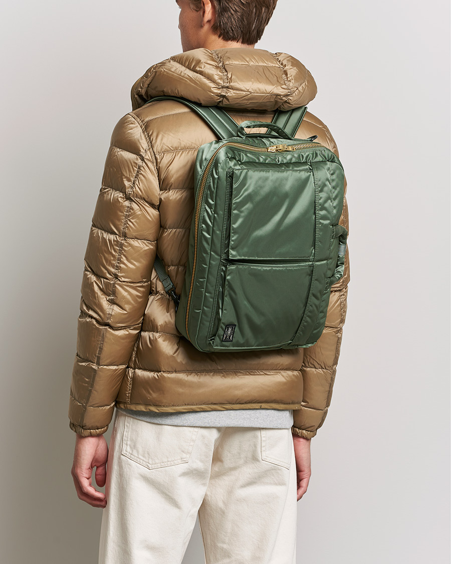Herre | Porter-Yoshida & Co. Tanker 3Way Briefcase Sage Green | Porter-Yoshida & Co. | Tanker 3Way Briefcase Sage Green