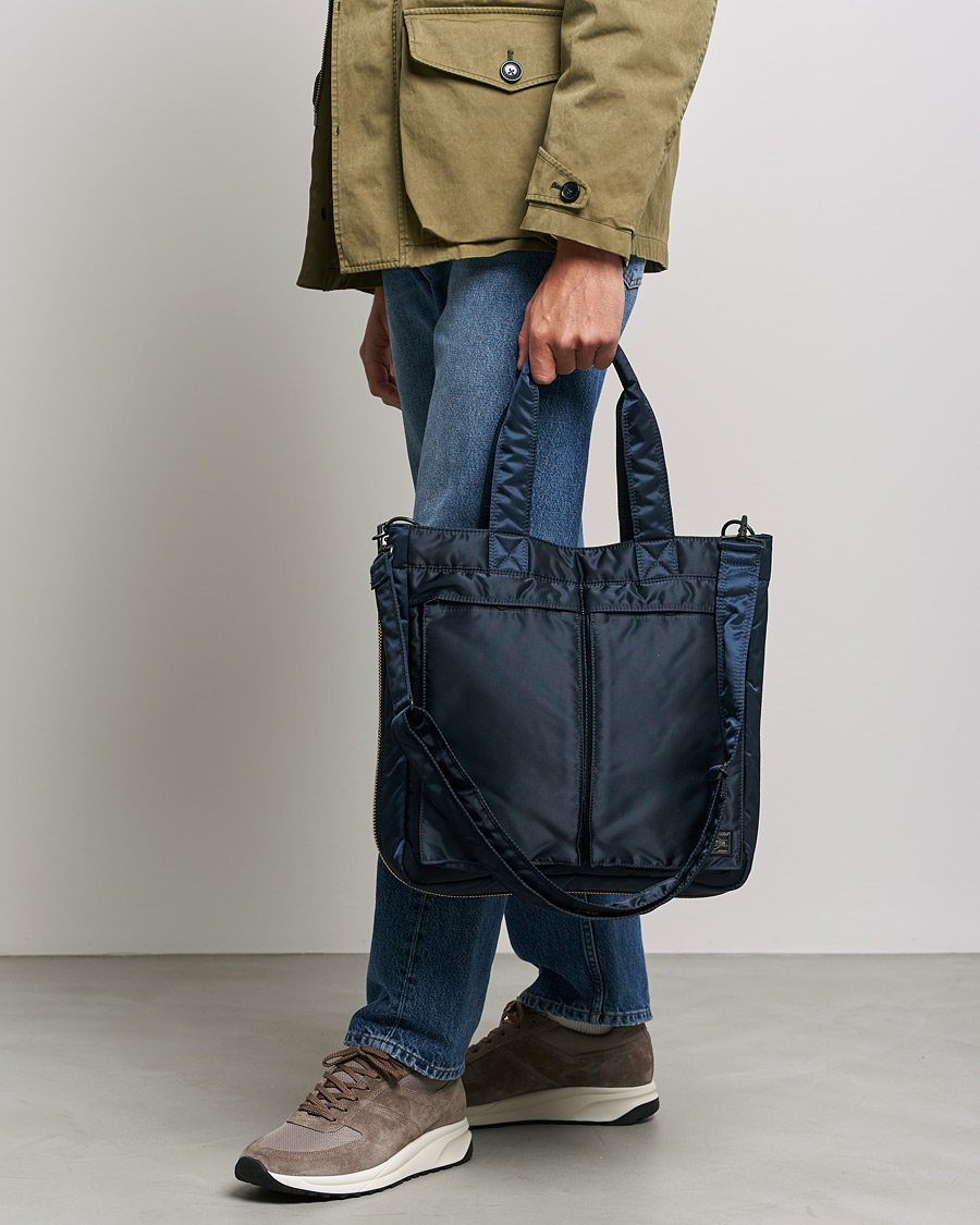 Herre | Porter-Yoshida & Co. Tanker Tote Bag Iron Blue | Porter-Yoshida & Co. | Tanker Tote Bag Iron Blue