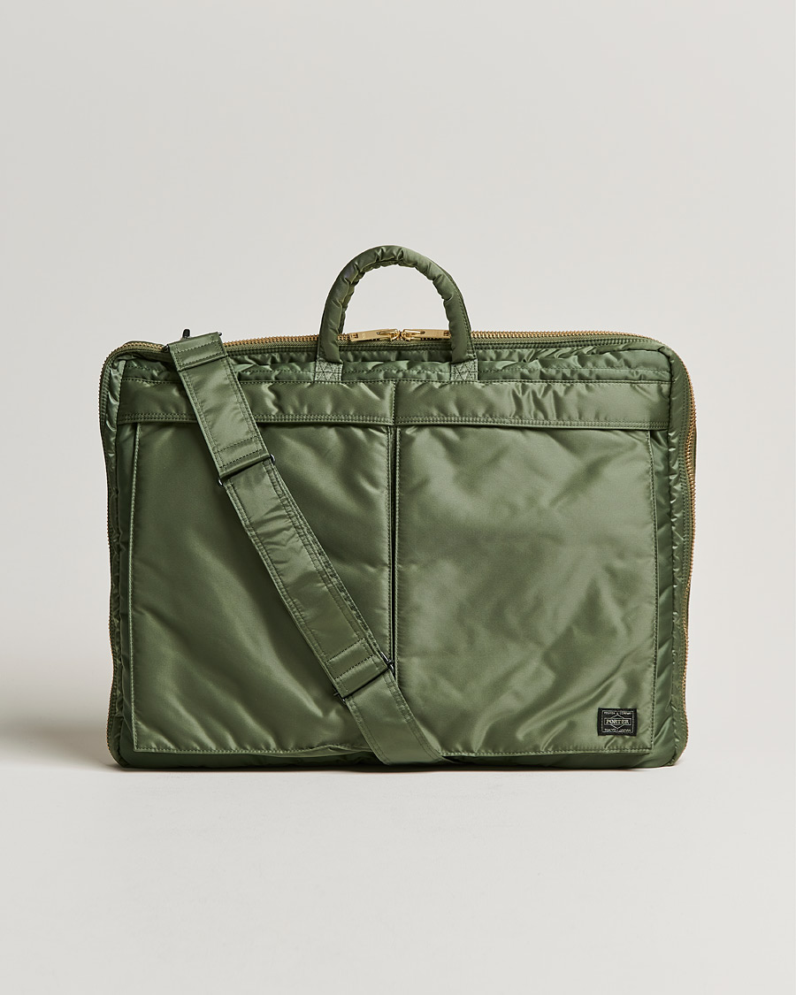 Herre | Porter-Yoshida & Co. Tanker Garment Bag Sage Green | Porter-Yoshida & Co. | Tanker Garment Bag Sage Green