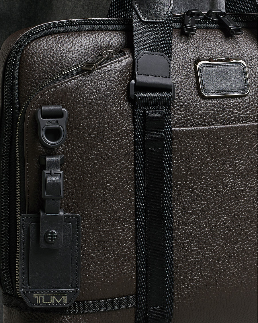 Herre | Vesker | TUMI | Alpha Bravo Acadamy Leather Brief Dark Brown