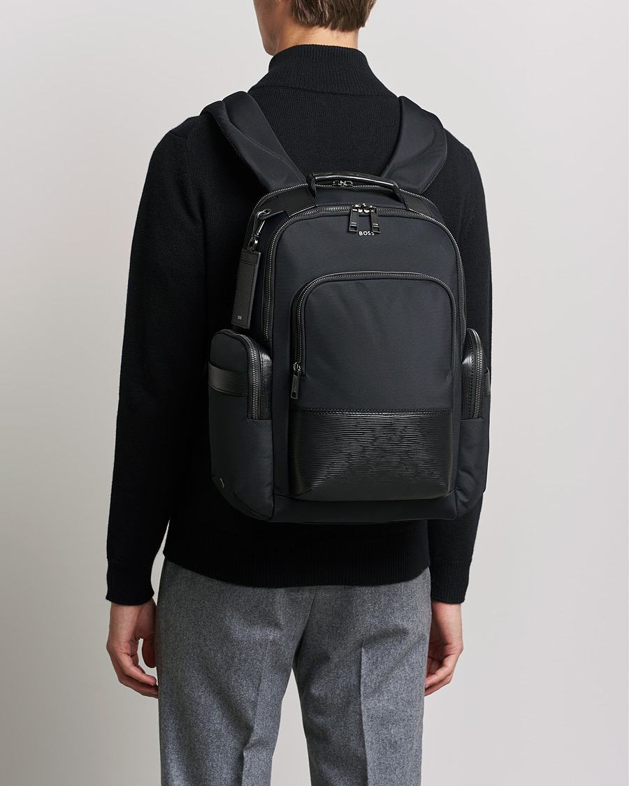 Herre | First Class Backpack Black | BOSS BLACK | First Class Backpack Black