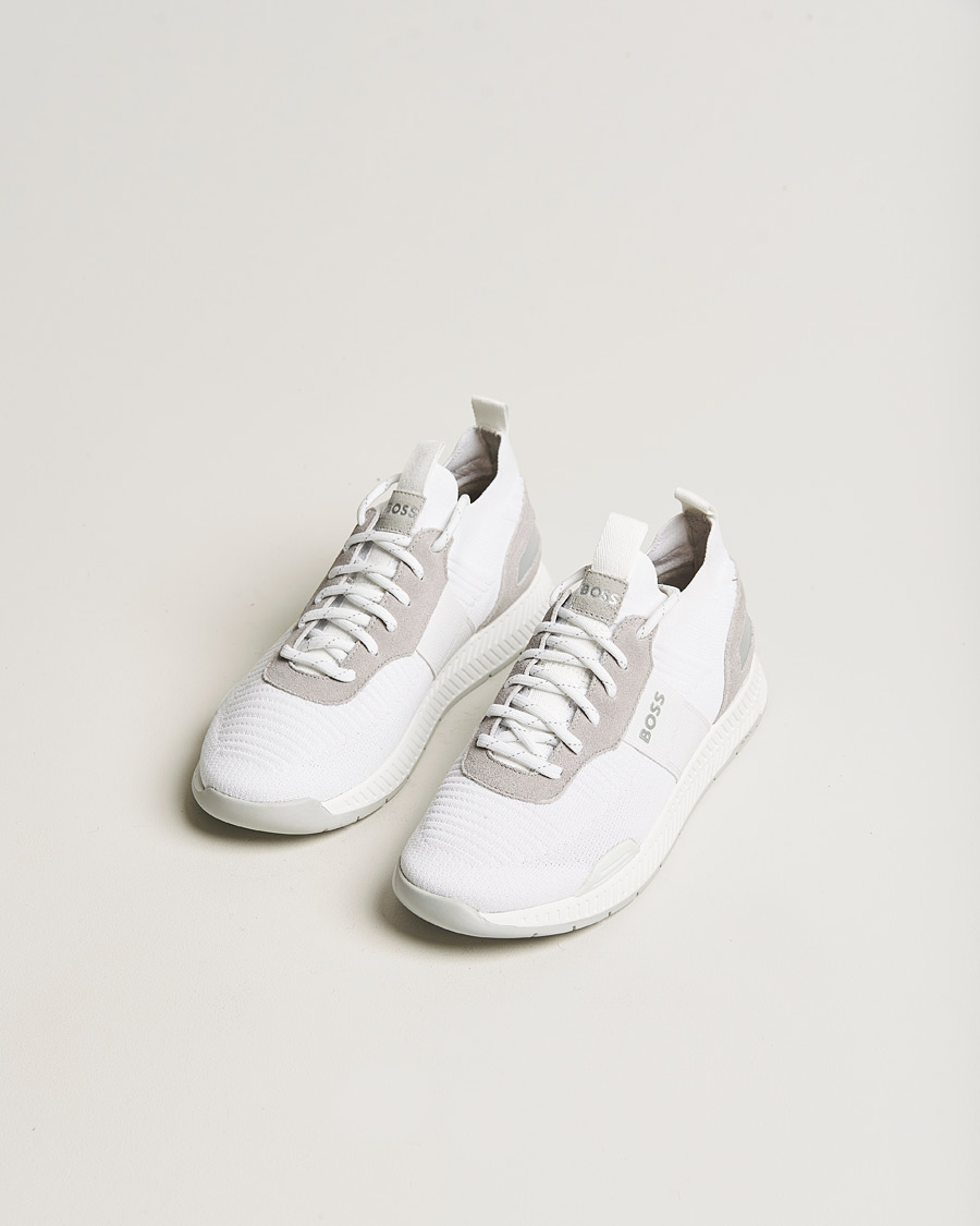 Herre | Titanium Running Sneaker White | BOSS BLACK | Titanium Running Sneaker White