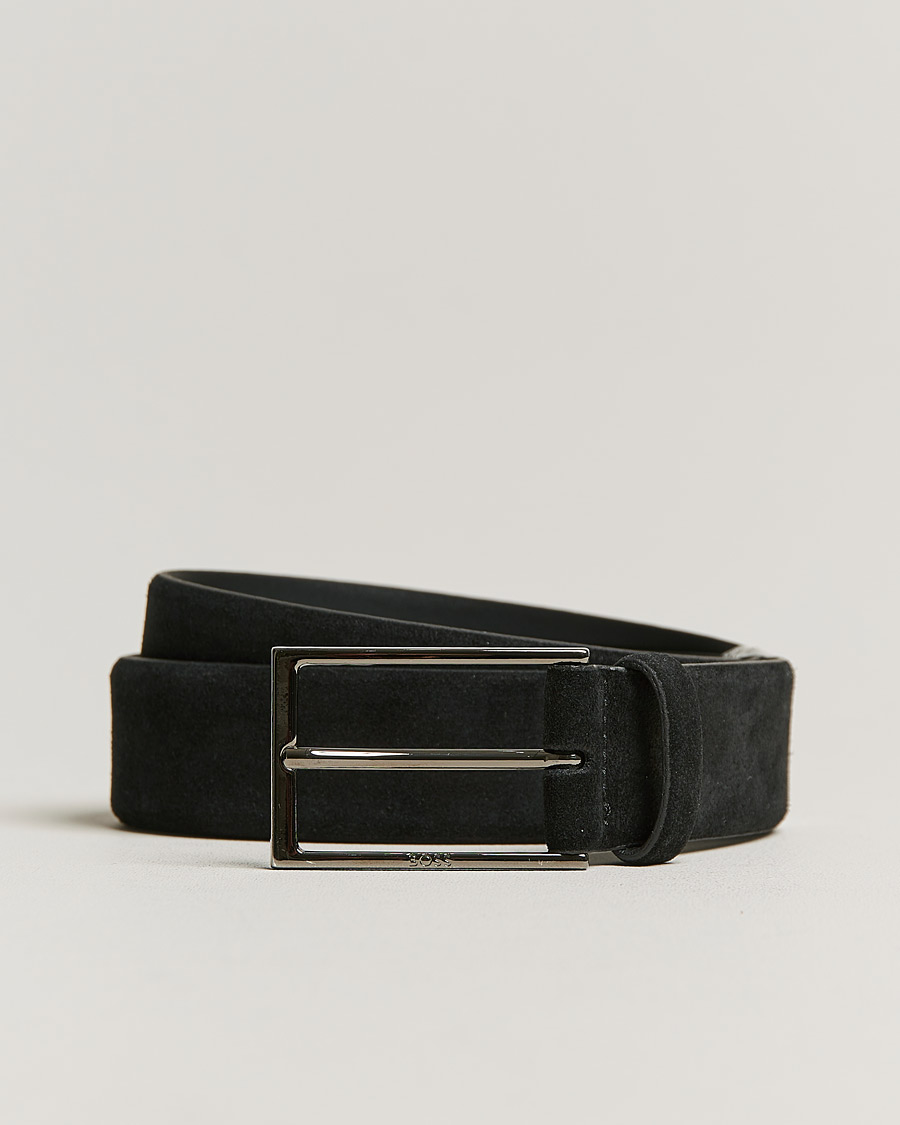 Herre | Calindo Suede Belt Black | BOSS BLACK | Calindo Suede Belt Black