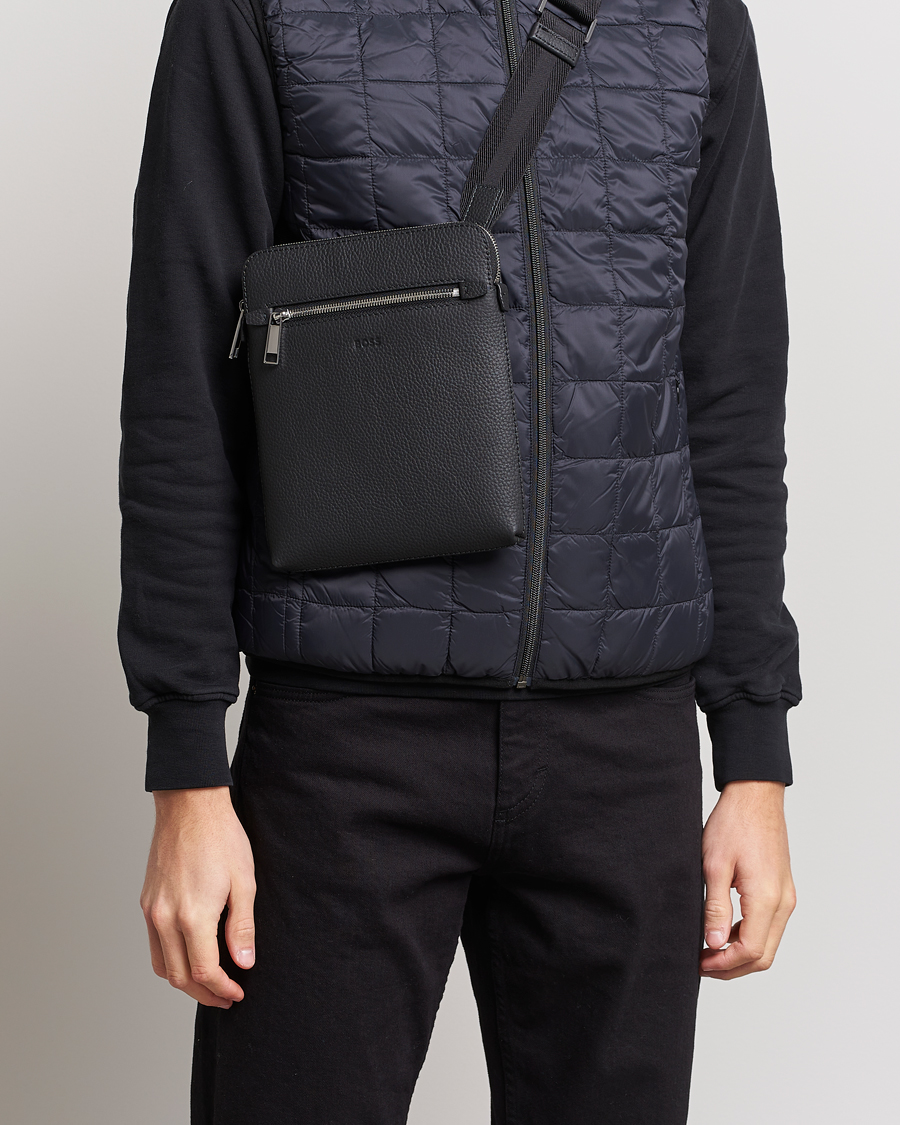Herre | Vesker | BOSS BLACK | Crosstown Leather Bag Black