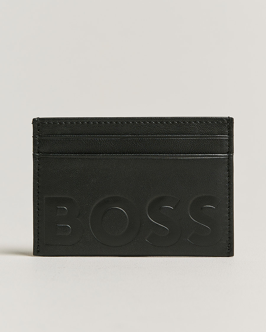 Herre | Lommebøker | BOSS BLACK | Signature Leather Card Holder Black