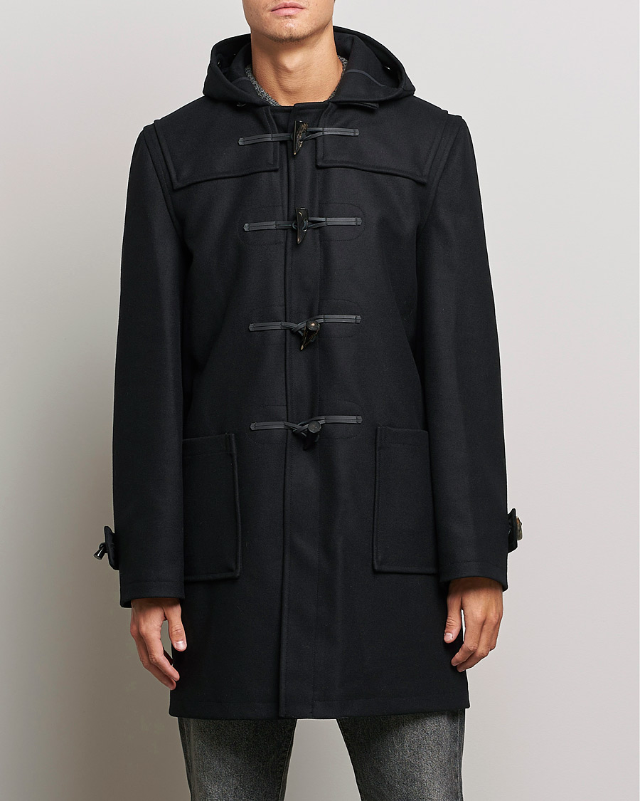 Herre | Vinterjakker | Gloverall | Cashmere Blend Duffle Coat Black