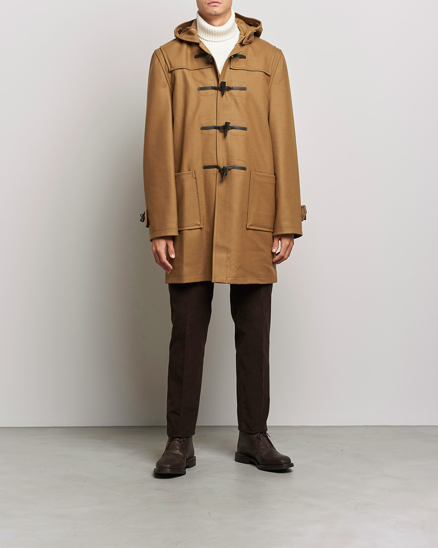Herre |  | Gloverall | Cashmere Blend Duffle Coat Camel