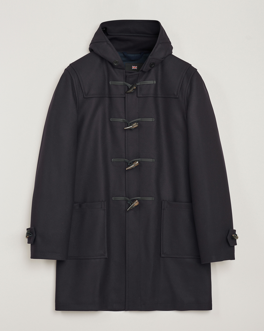 Herre |  | Gloverall | Cashmere Blend Duffle Coat Navy