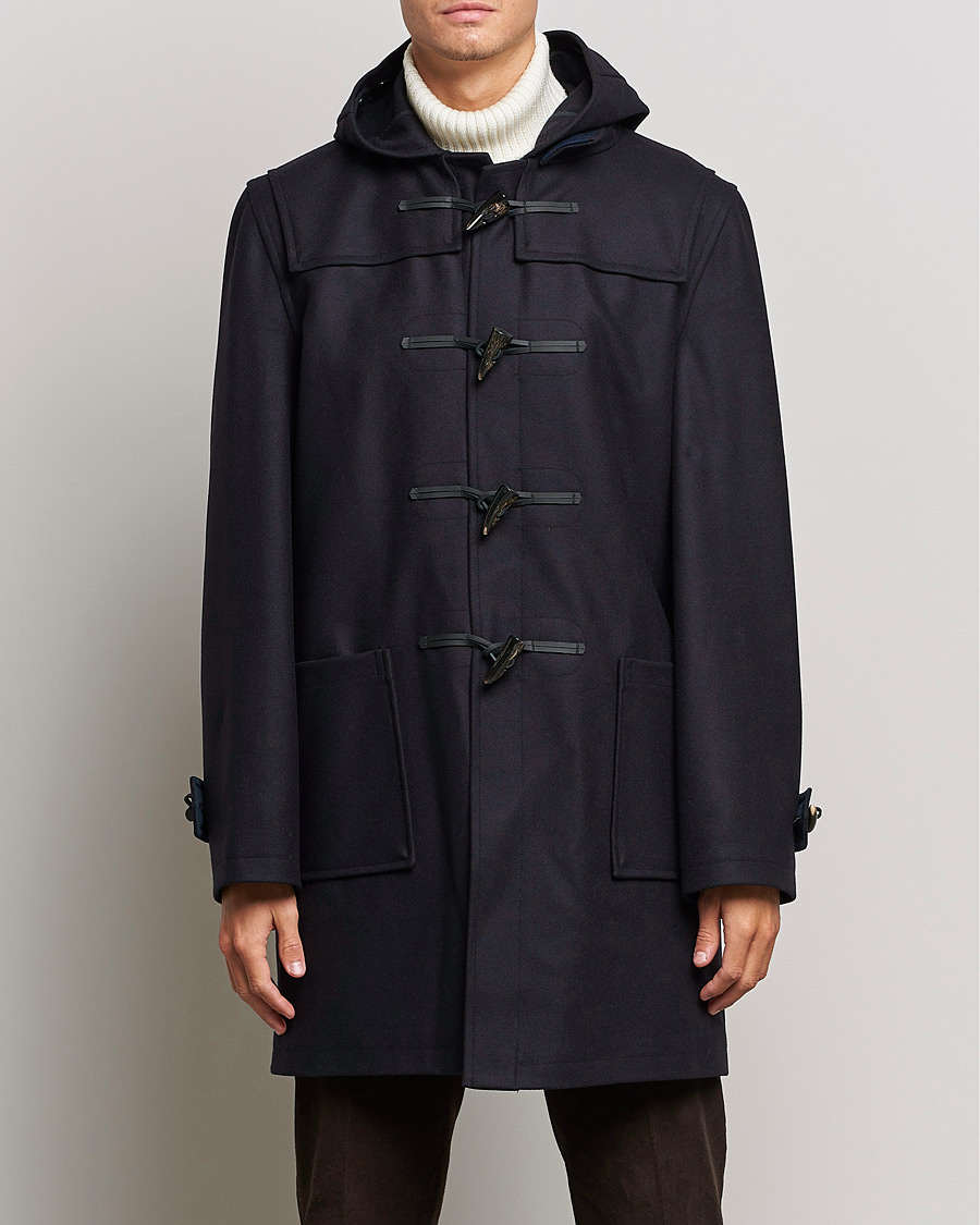 Herre | Eksklusivt Care of Carl | Gloverall | Cashmere Blend Duffle Coat Navy