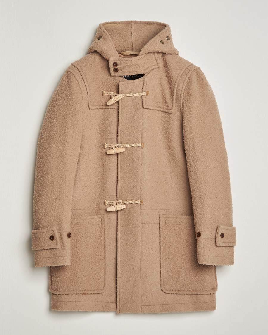Herre | Jakker | Gloverall | Monty Casentino Wool Duffle Coat Camel