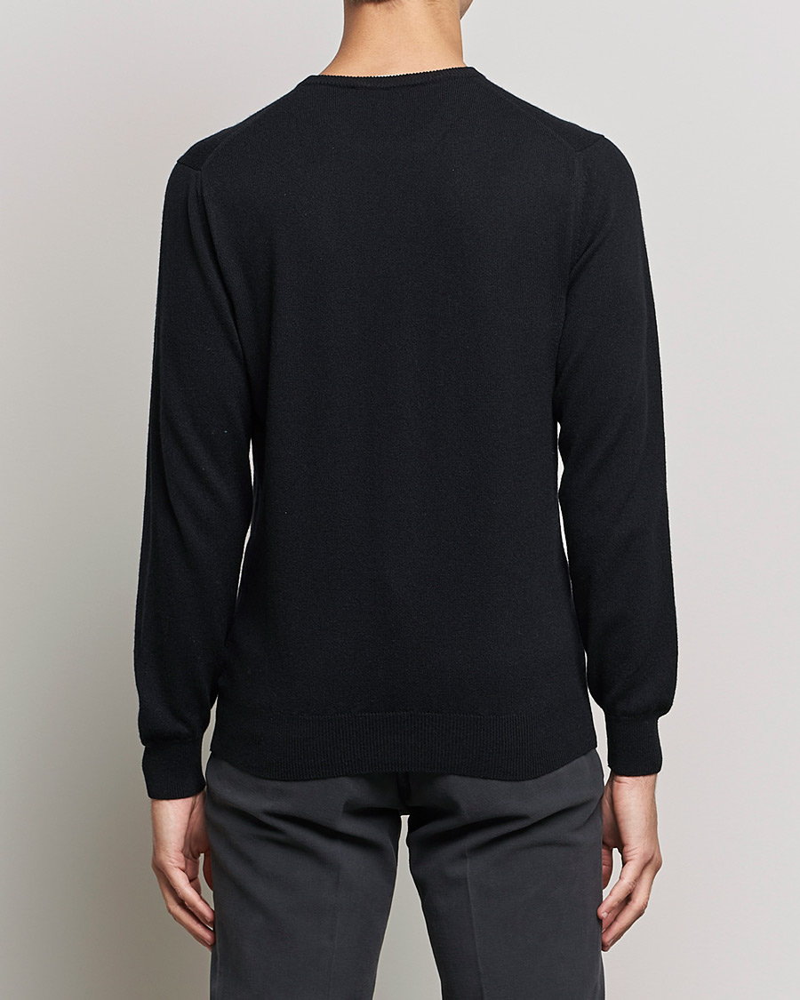 Herre | Gensere | Piacenza Cashmere | Cashmere Crew Neck Sweater Black