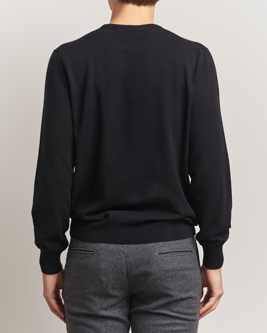 Herre | Gensere | Piacenza Cashmere | Cashmere Crew Neck Sweater Black