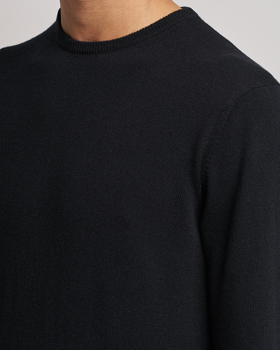 Herre | Gensere | Piacenza Cashmere | Cashmere Crew Neck Sweater Black