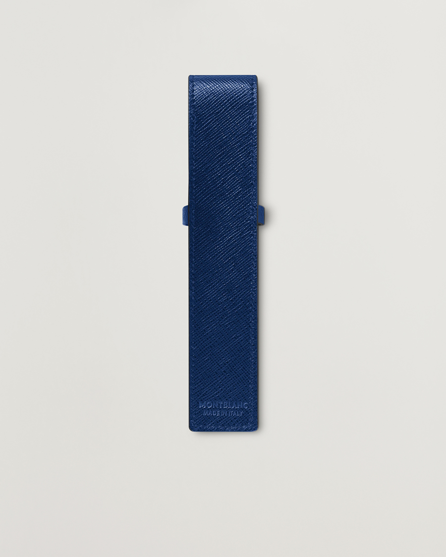 Herre | Montblanc Sartorial 1-Pen Pouch Blue | Montblanc | Sartorial 1-Pen Pouch Blue