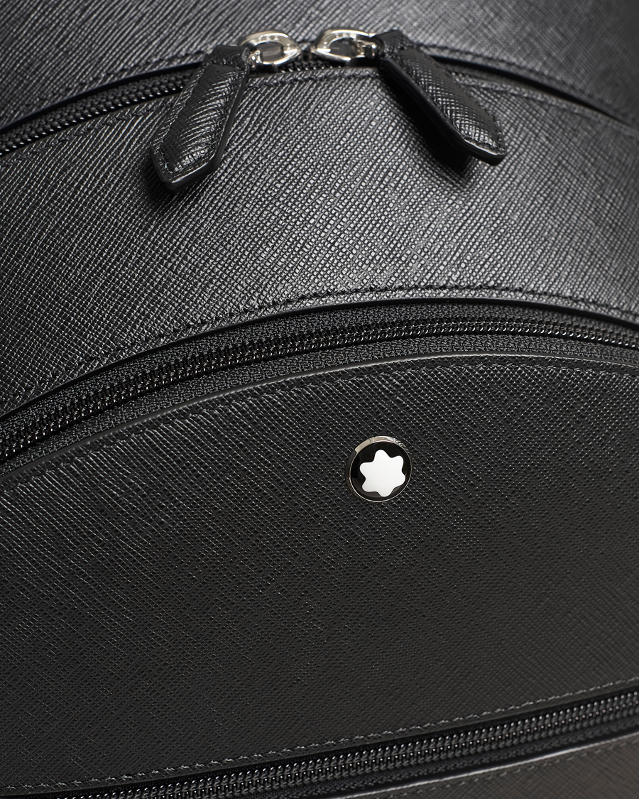 Herre | Montblanc Sartorial Medium Backpack 3 Compartments Black | Montblanc | Sartorial Medium Backpack 3 Compartments Black