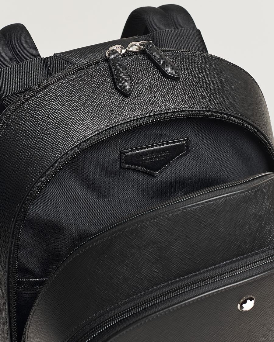 Herre | Montblanc Sartorial Medium Backpack 3 Compartments Black | Montblanc | Sartorial Medium Backpack 3 Compartments Black