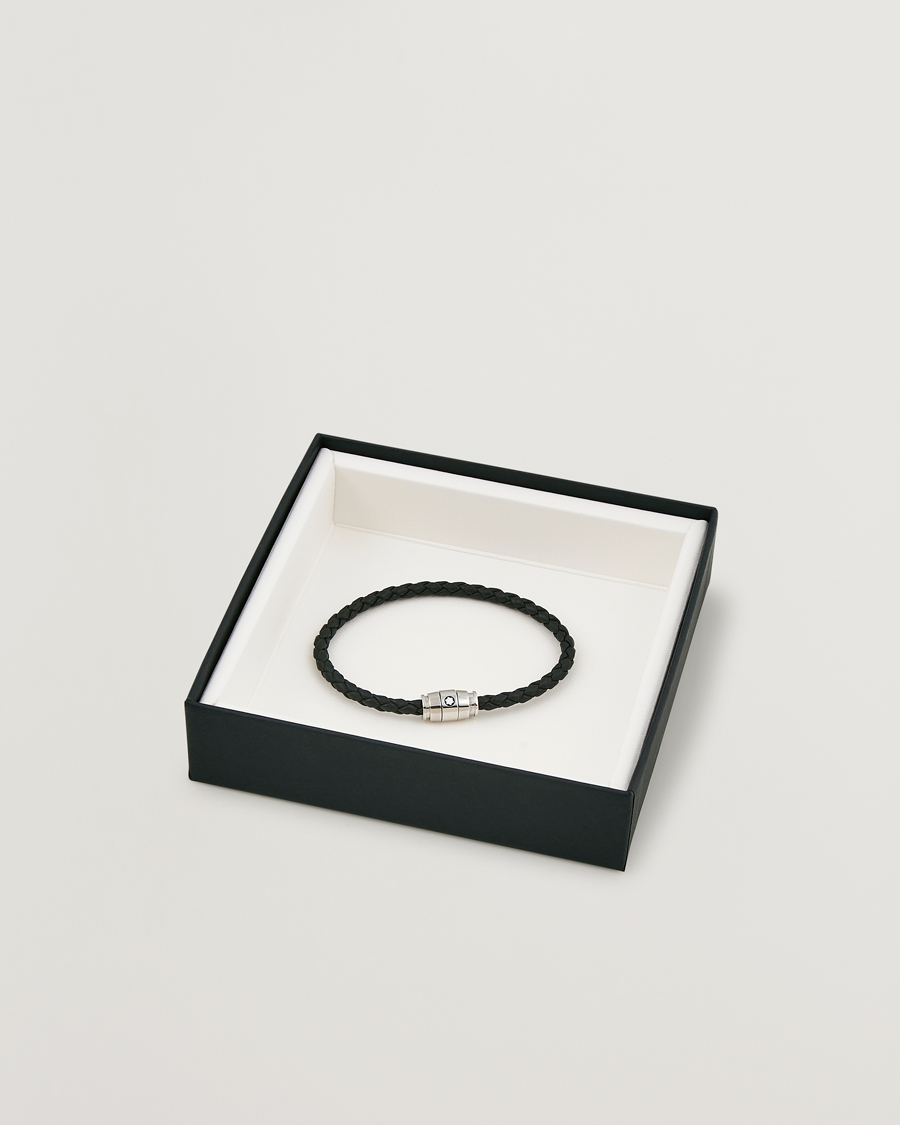 Herre | Smykker | Montblanc | Bracelet Steel 3 Rings Leather Black