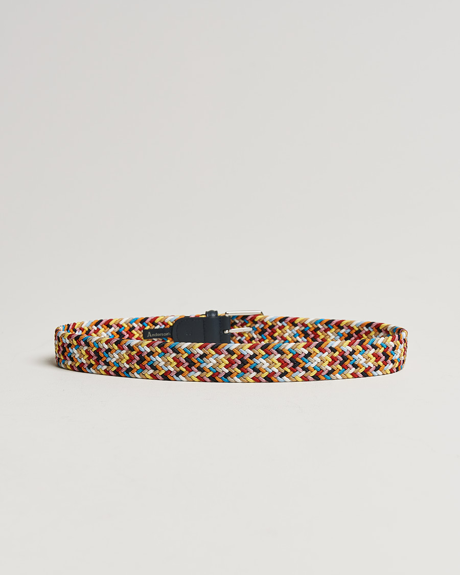 Herre | Avdelinger | Anderson\'s | Stretch Woven 3,5 cm Belt Multi