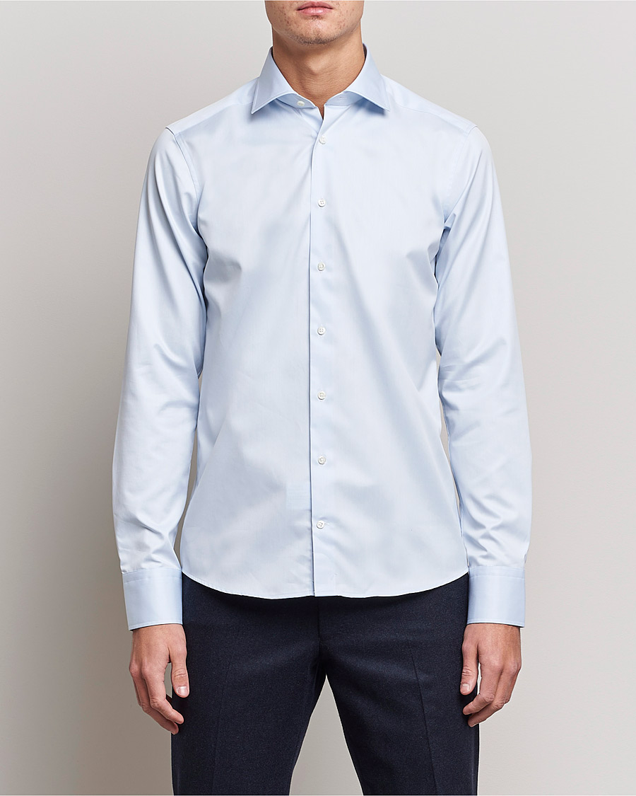 Herre |  | Stenströms | Superslim Plain Shirt Blue