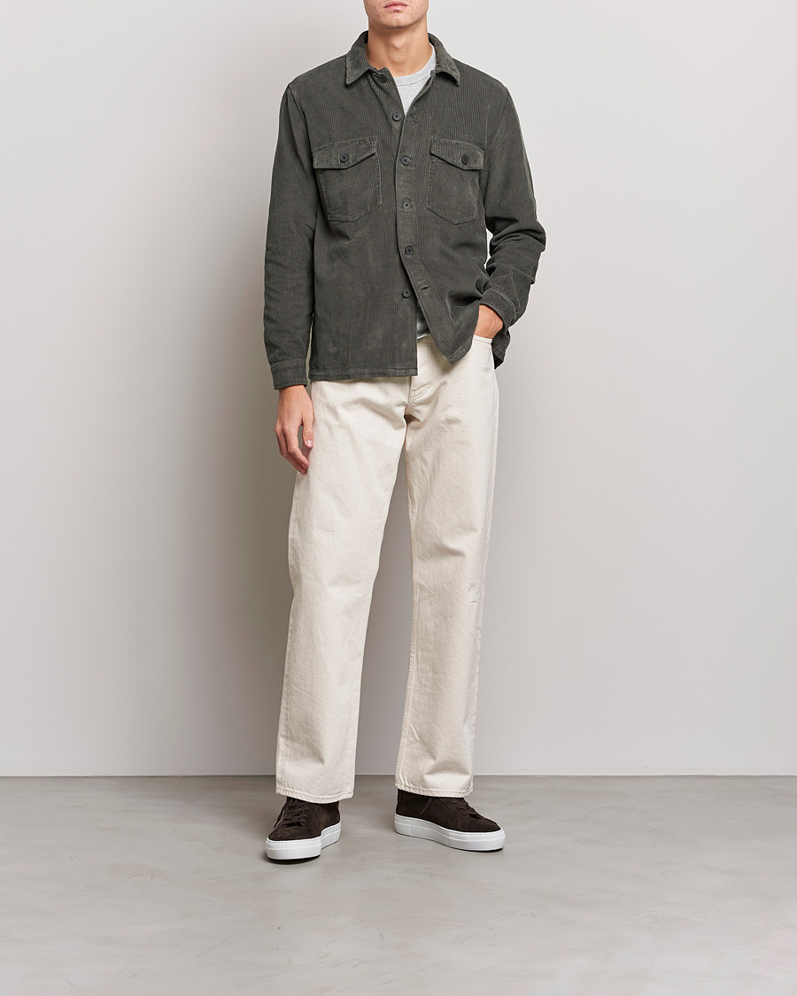 Herre | Skjorter | A Day's March | Carey Cord Overshirts Olive