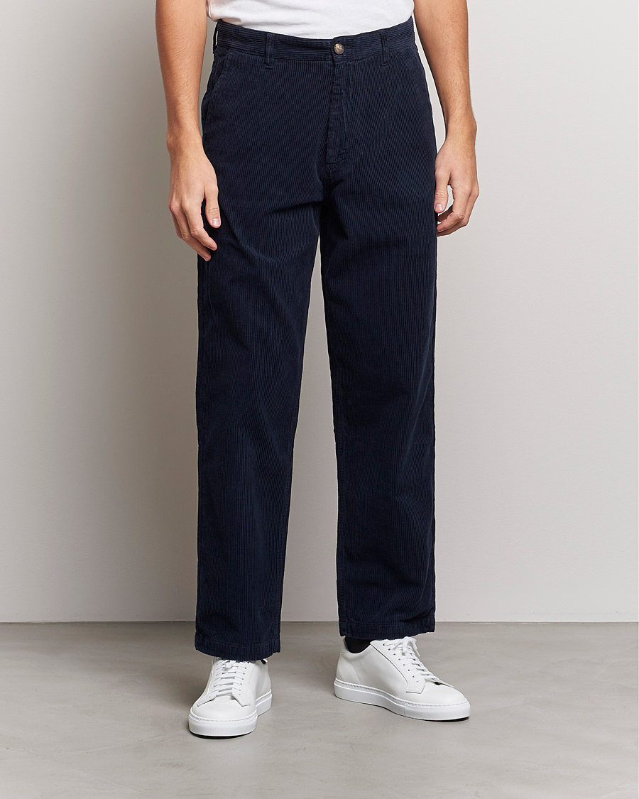 Herre | Cordfløyelsbukser | A Day's March | Redwood Cord Trousers Navy