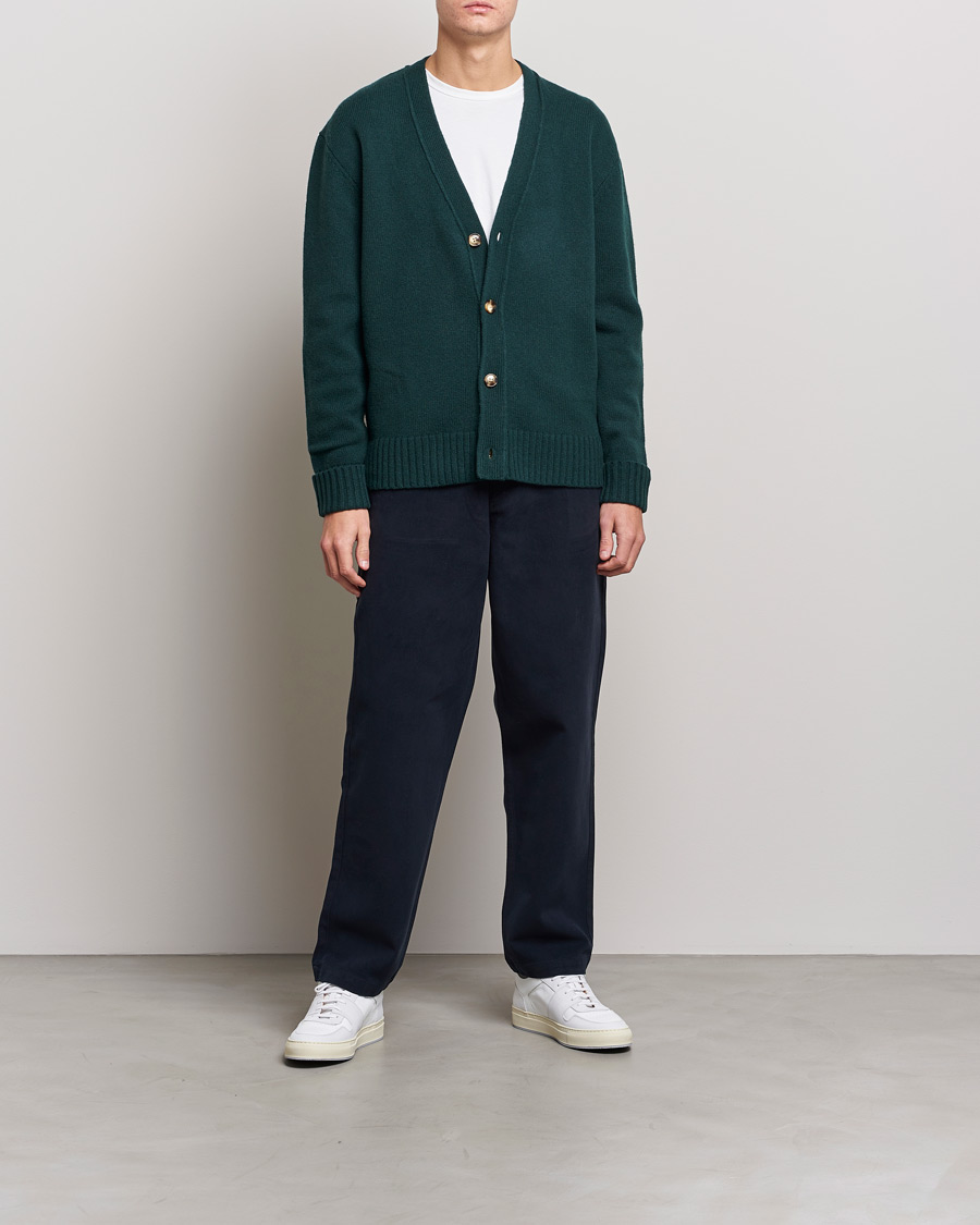 Herre | Bukser | A Day's March | Redwood Cotton/Tencel Trousers Navy