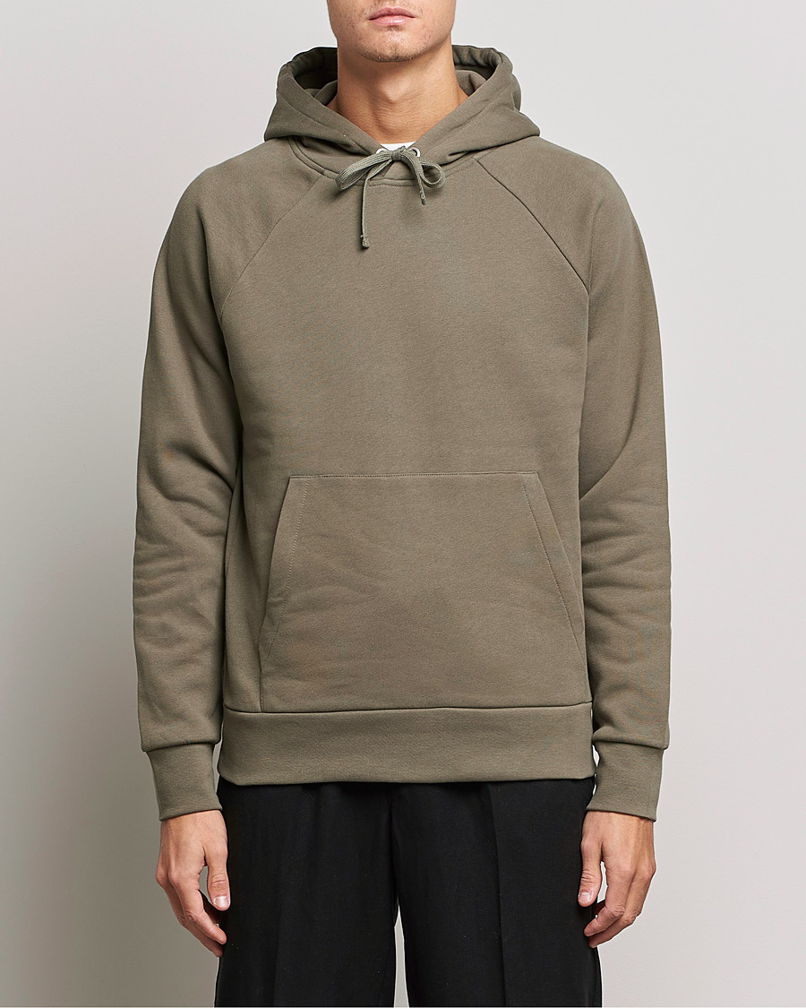 Herre | Avdelinger | A Day's March | Lafayette Organic Cotton Hoodie Army
