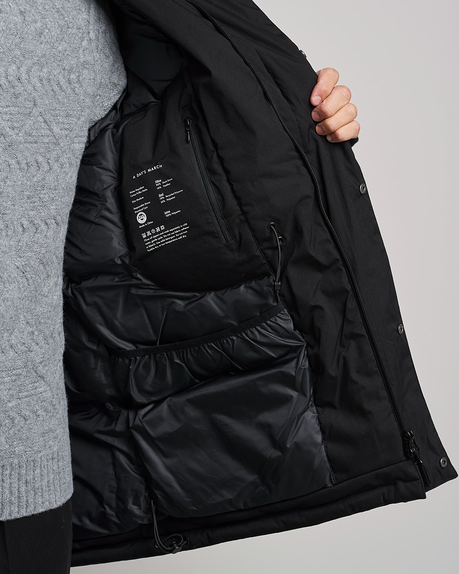 Herre | Jakker | A Day's March | Caraz Puffer Parka Black