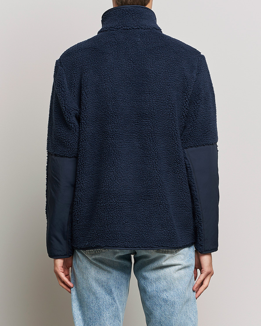 Herre | Gensere | A Day's March | Tone Pile Fleece Jacket Navy