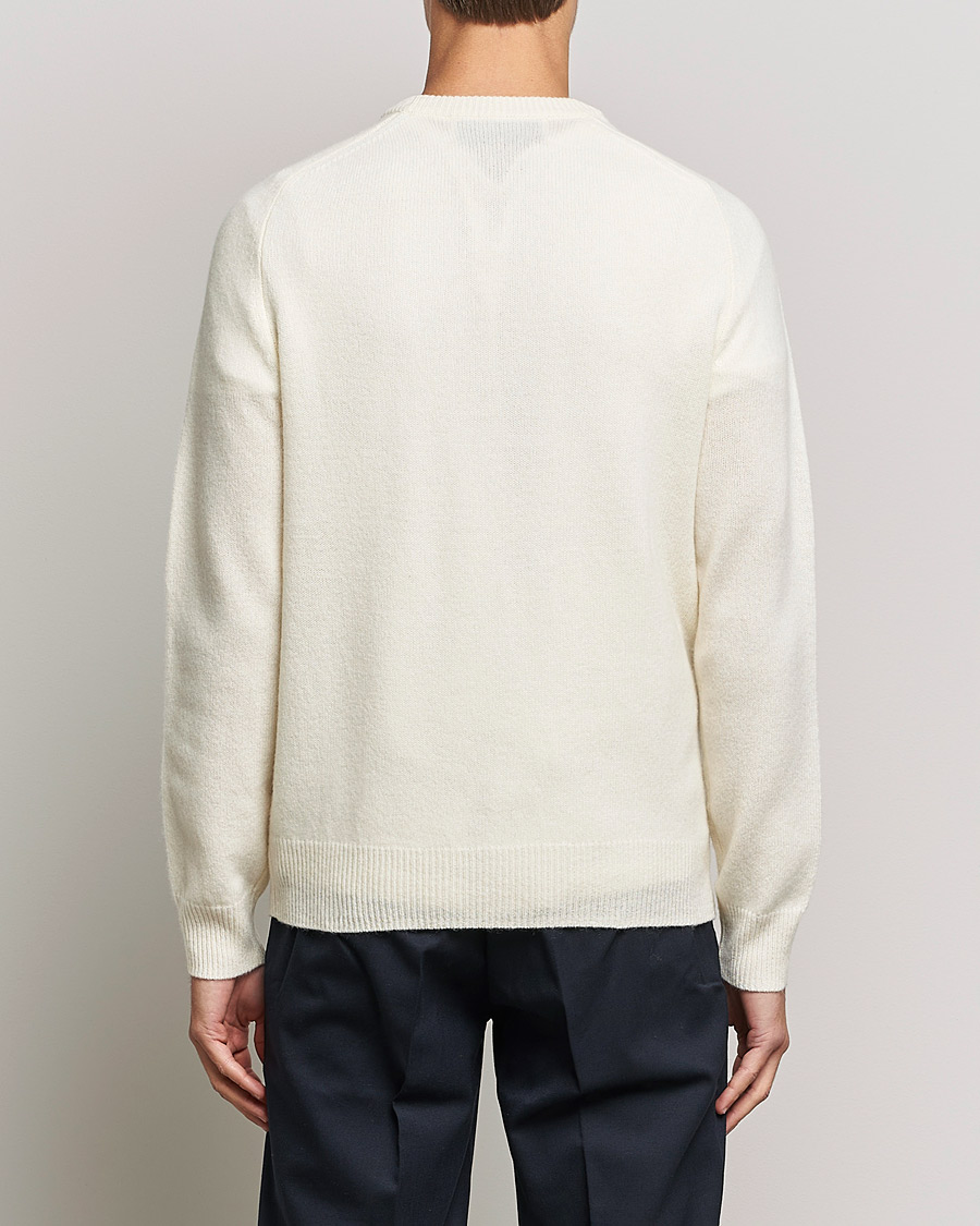 Herre | Gensere | A Day's March | Brodick Lambswool Sweater Off White