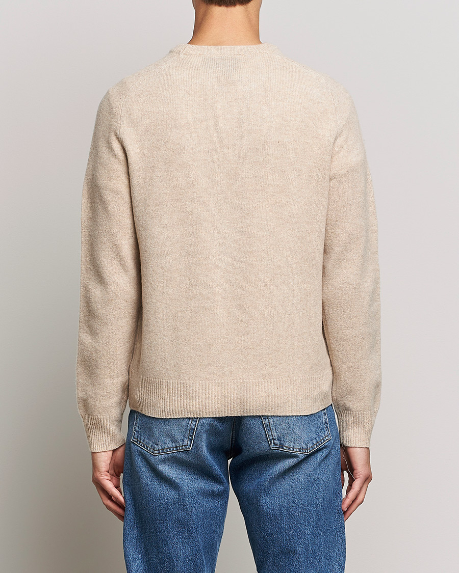 Herre | Gensere | A Day's March | Brodick Lambswool Sweater Sand Melange