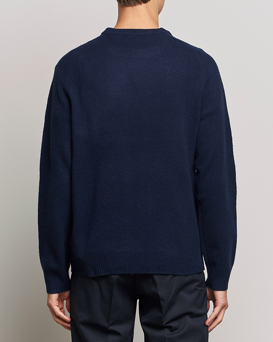Herre | Gensere | A Day's March | Brodick Lambswool Sweater Navy