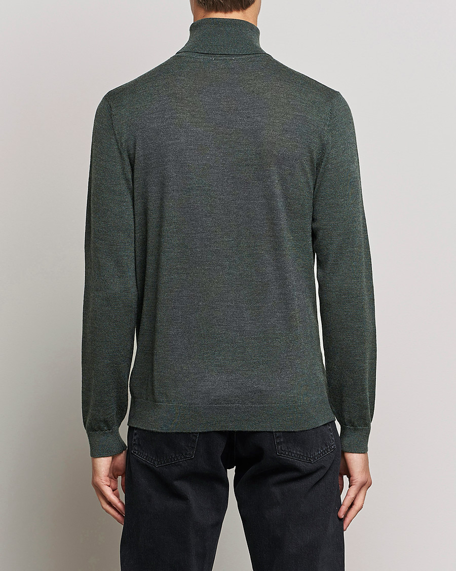 Herre | Gensere | A Day's March | Nela Merino Rollneck Moss Melange