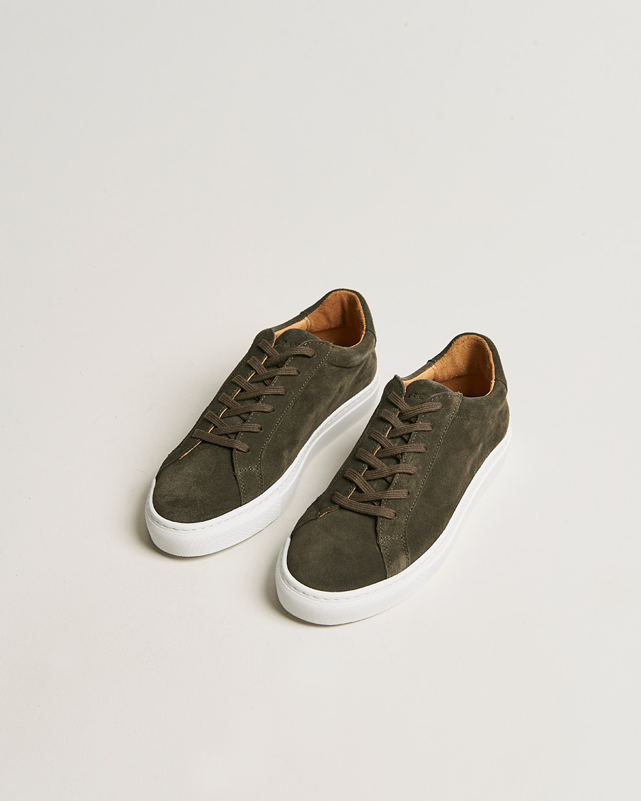 Herre | A Day's March Suede Marching Sneaker Dark Olive | A Day's March | Suede Marching Sneaker Dark Olive