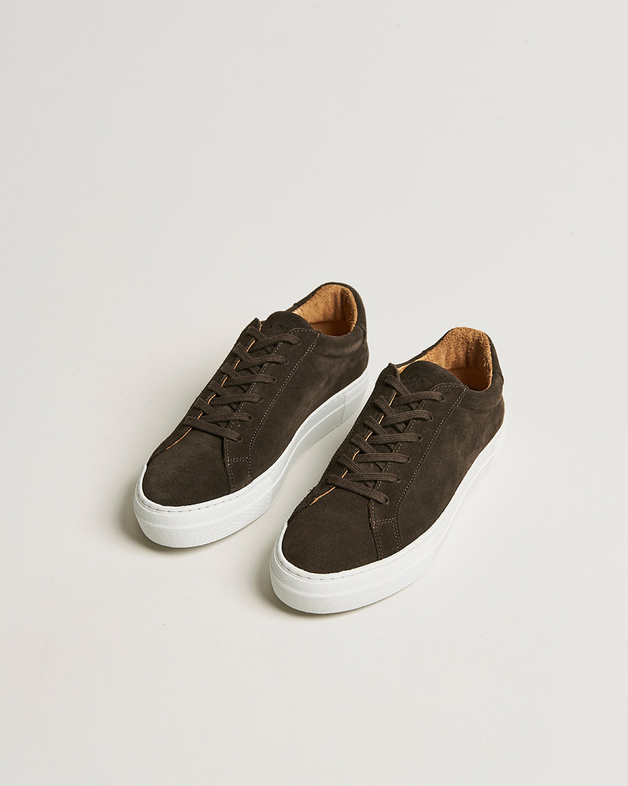 Herre |  | A Day's March | Marching Sneaker Platform Suede Chocolate