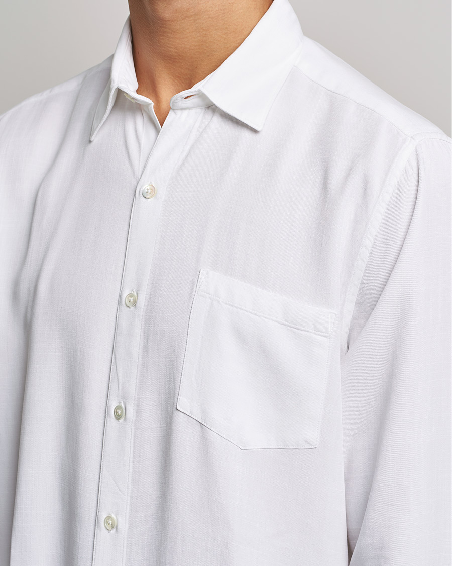 Herre | Skjorter | A Day's March | Daintree Lyocell Shirt White