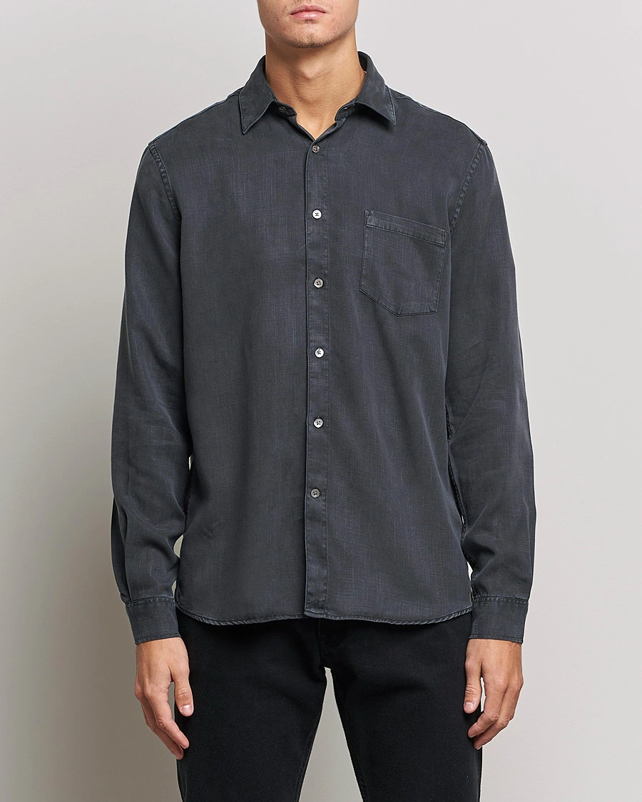 Herre | Contemporary Creators | A Day's March | Daintree Tencel Shirt Off Black