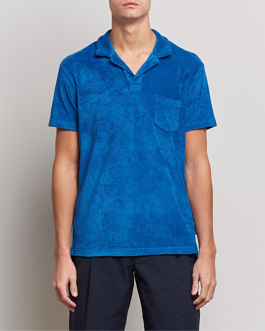 Herre | Pikéer | Orlebar Brown | Terry Polo Signal Blue