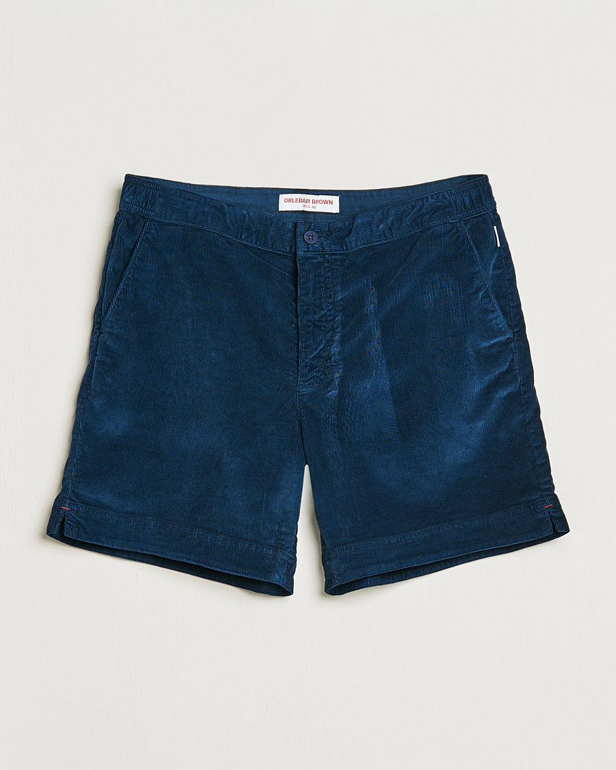 Herre | Shorts | Orlebar Brown | Bulldog Corduroy Drawcord Shorts Midnight Navy