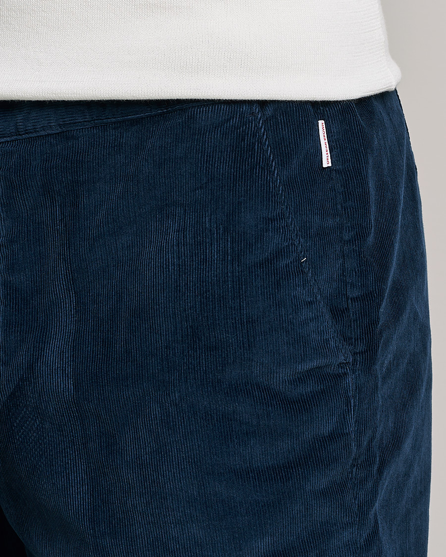 Herre | Shorts | Orlebar Brown | Bulldog Corduroy Drawcord Shorts Midnight Navy