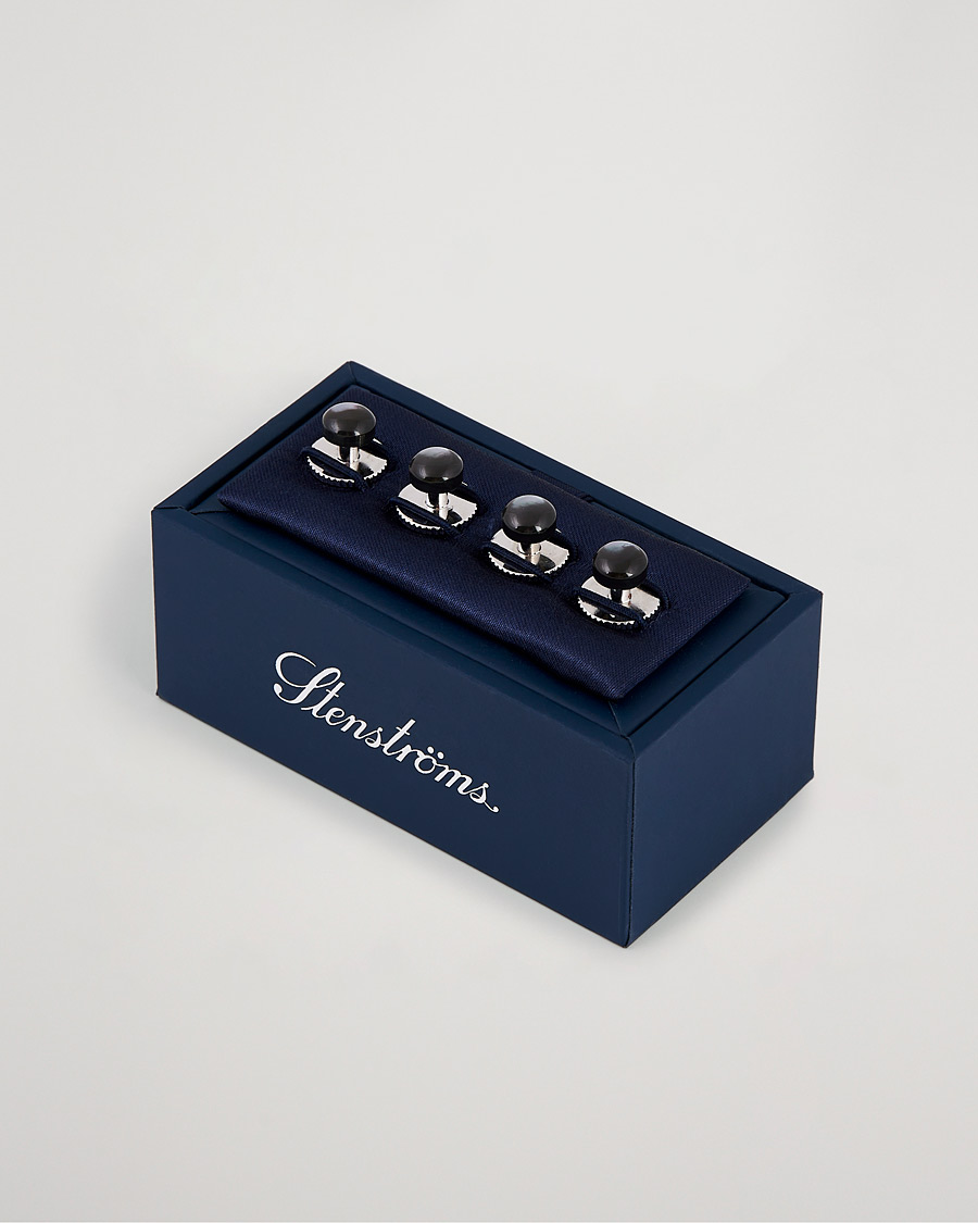 Herre | | Stenströms | Shirt Studs Black