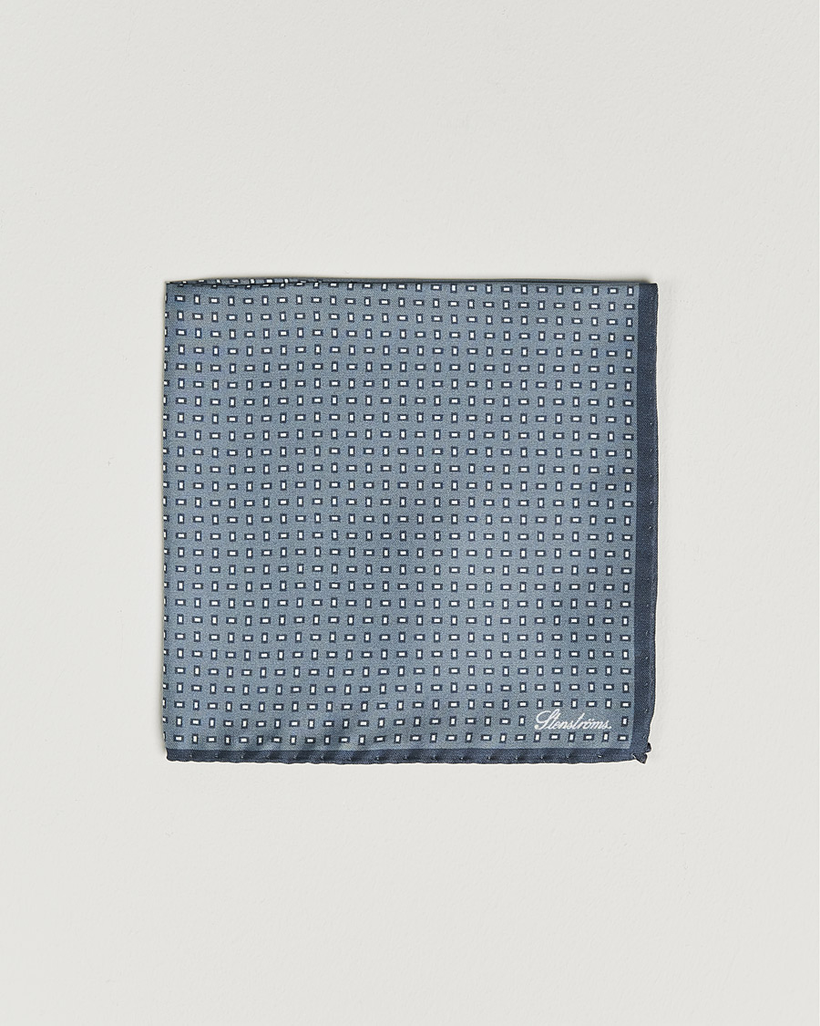 Herre | Lommetørklær | Stenströms | Silk Handkerchief Grey