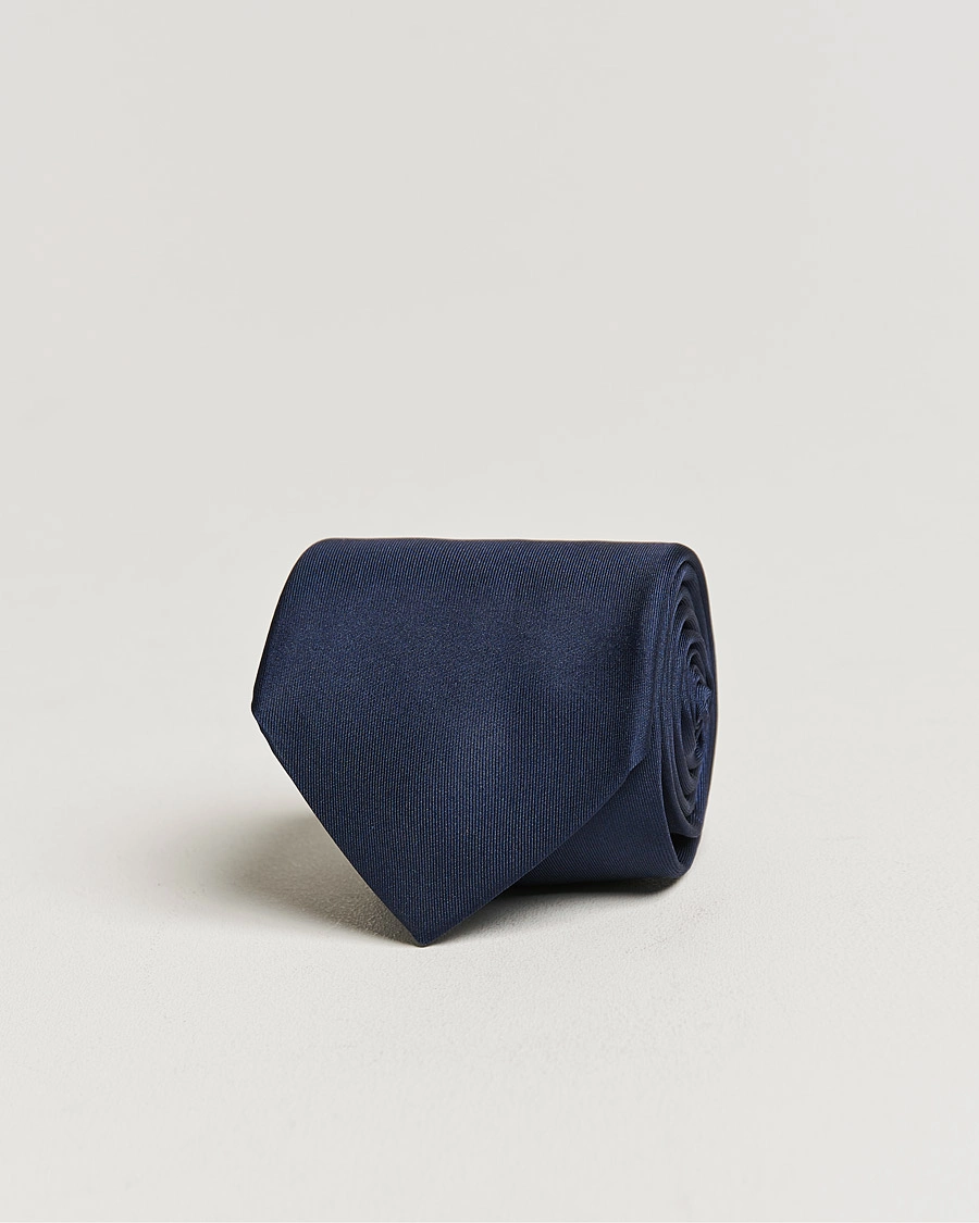 Herre | Slips | Stenströms | Silk Tie Plain Navy