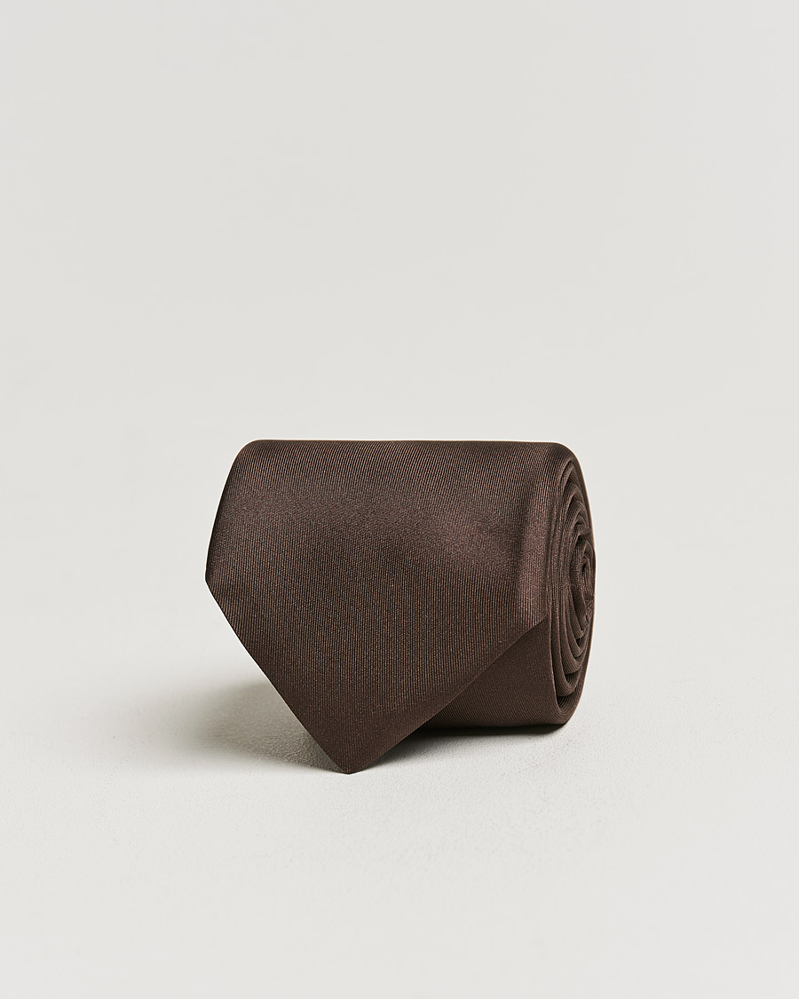 Herre | Slips | Stenströms | Silk Tie Brown