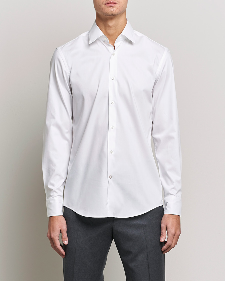 Herre | Businesskjorter | BOSS | Hank Slim Fit Shirt White