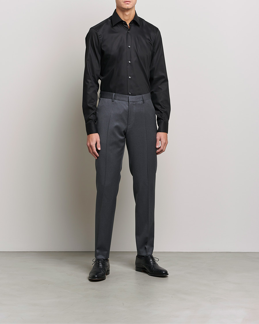Herre | Businesskjorter | BOSS | Joe Regular Fit Shirt Black